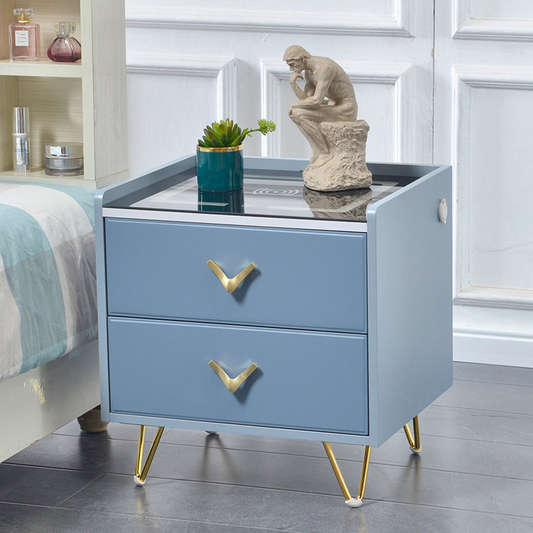 Everly Quinn Brynn Manufactured Wood Nightstand Wayfair